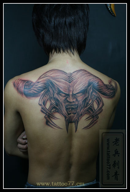骷髅鬼头纹身
