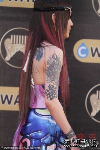 范晓萱纹身图案大全