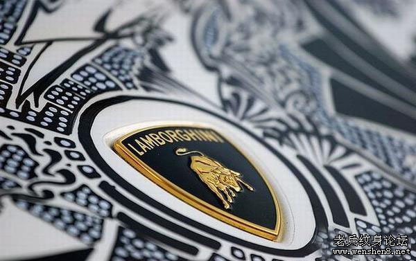 汽车纹身:惊奇兰博基尼纹身版,勤劳作1000小时创造!(图文)