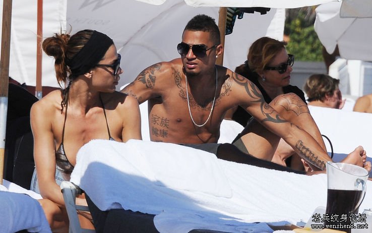 米兰悍将日光浴露性感刺青