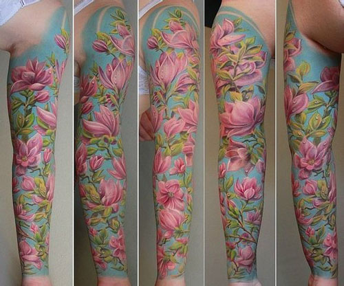 潮男花臂纹身图案内容图片分享