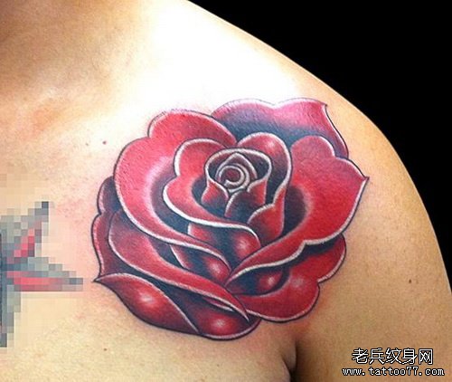 小玫瑰花纹身图案内容图片分享