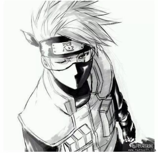 火影忍者纹身手稿图案