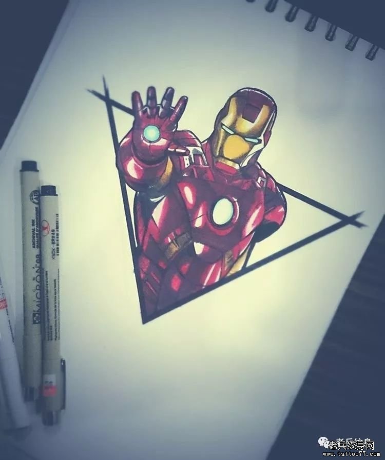 纹身素材第431期素材——钢铁侠