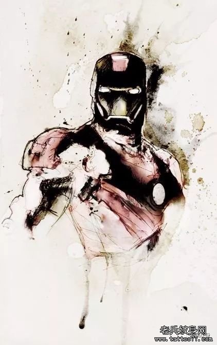 纹身素材第431期素材——钢铁侠