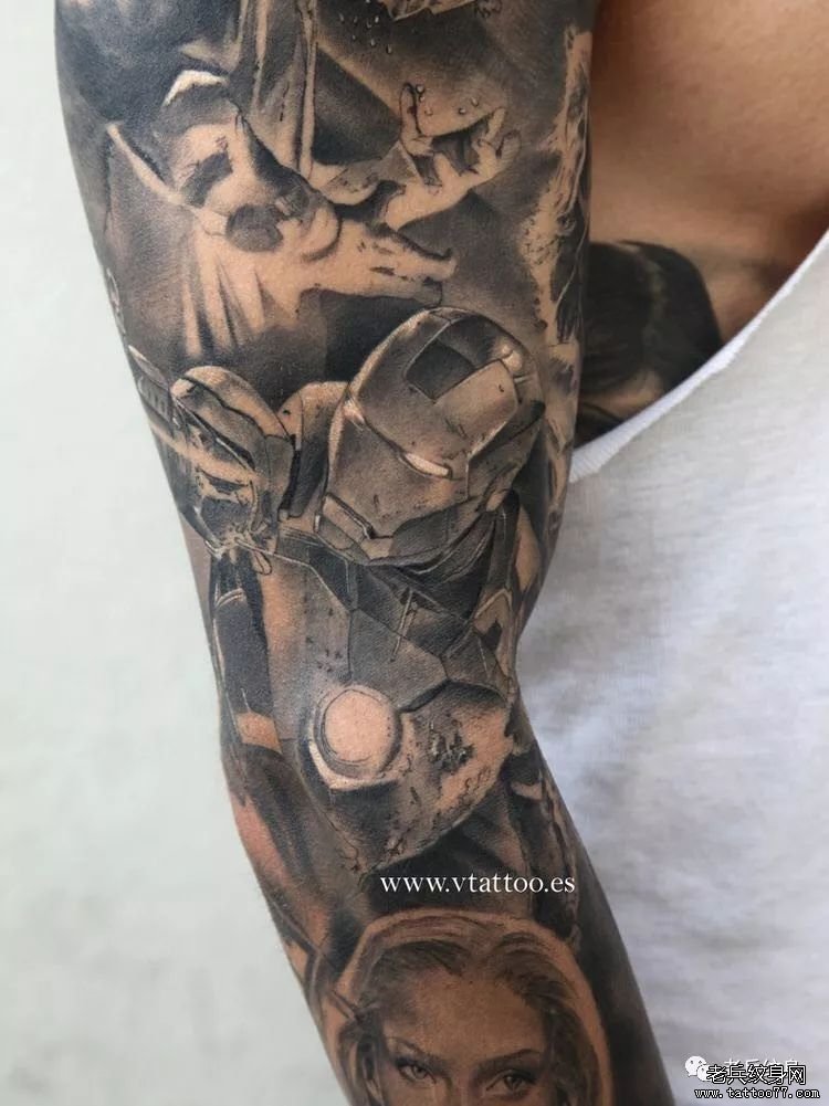纹身素材第431期素材——钢铁侠