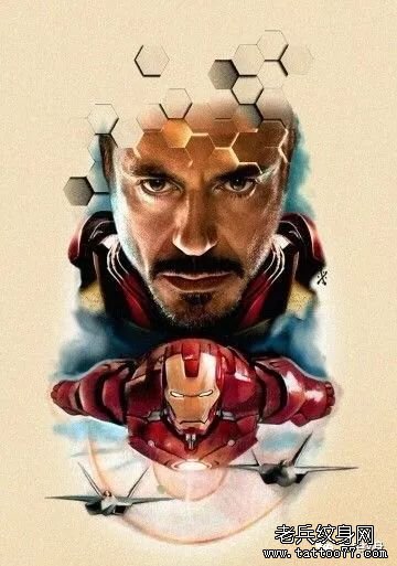 纹身素材第431期素材——钢铁侠