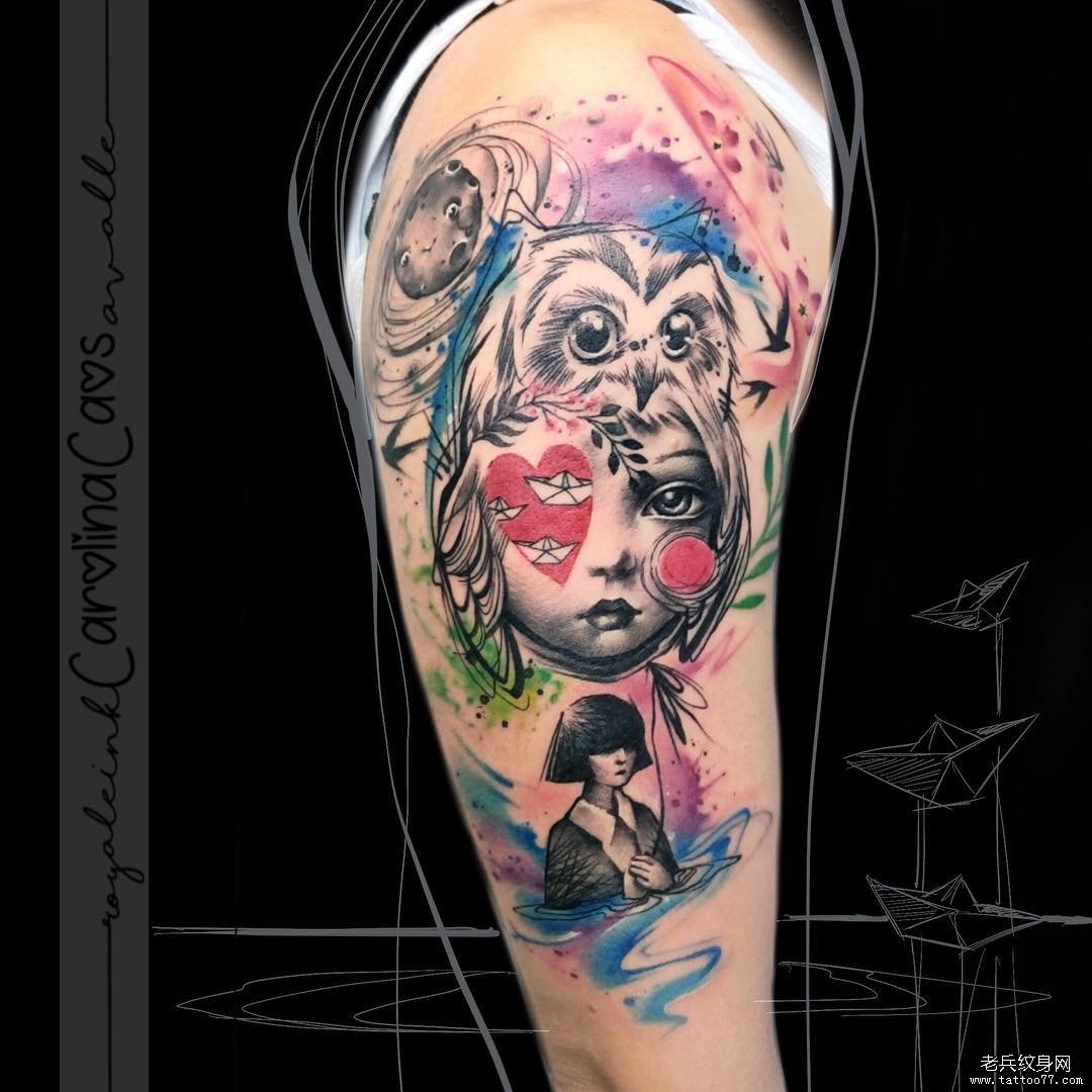 小纹身小腿内容图片分享