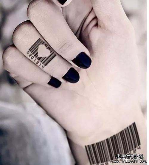纹身素材——条形码