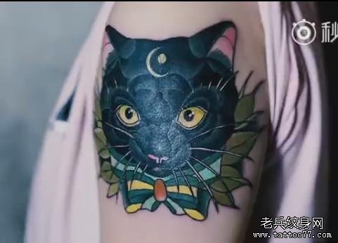 武汉老兵纹身黑猫遮盖纹身视频