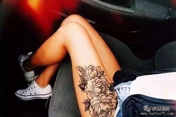 纹身素材第452期——性感花腿