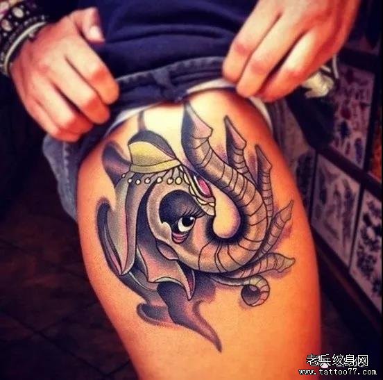 纹身素材第453期——象神