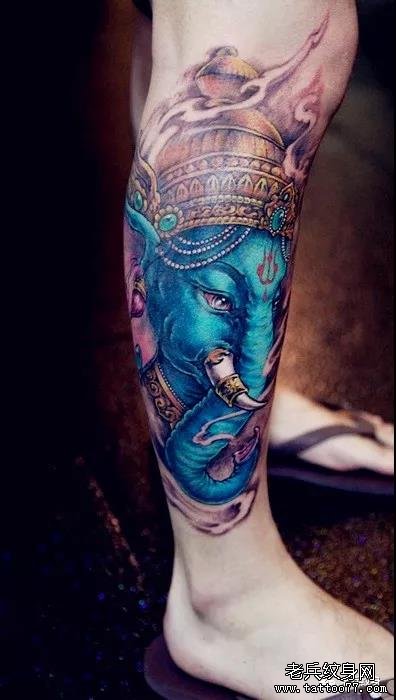 纹身素材第453期——象神