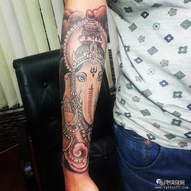 纹身素材第453期——象神