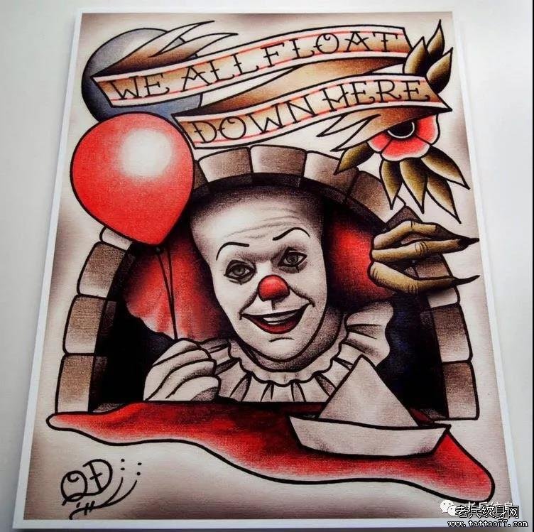 纹身素材第469期——小丑