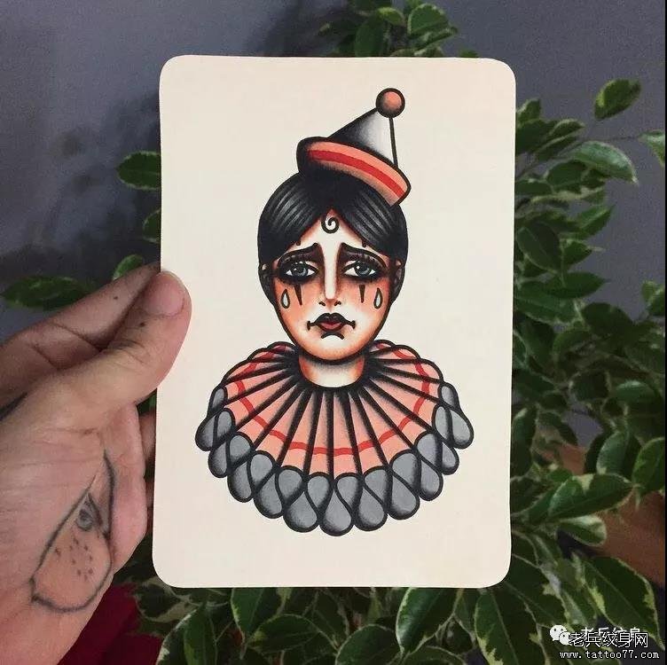 纹身素材第469期——小丑