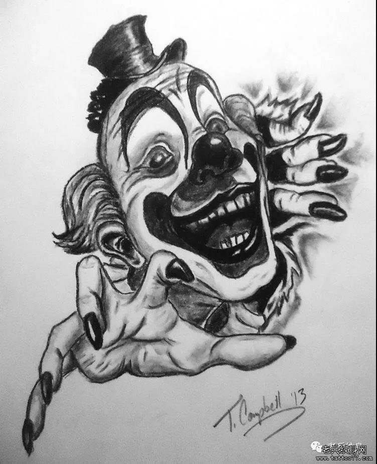 纹身素材第469期——小丑
