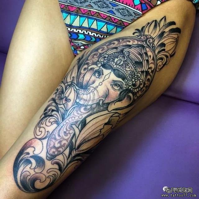 纹身素材第501期——象神
