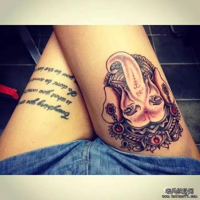 纹身素材第501期——象神