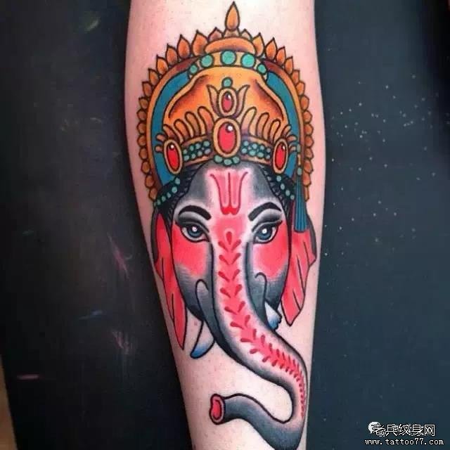 纹身素材第501期——象神