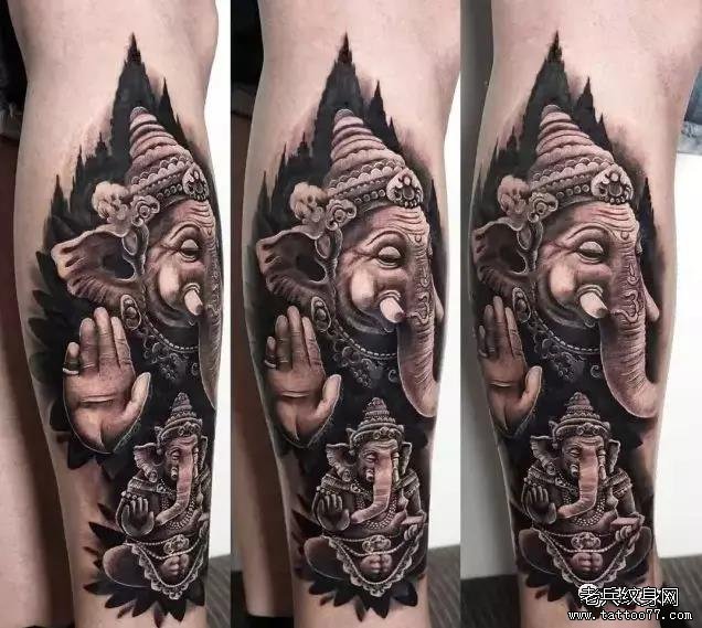 纹身素材第501期——象神