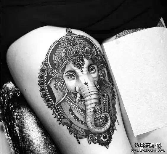 纹身素材第501期——象神