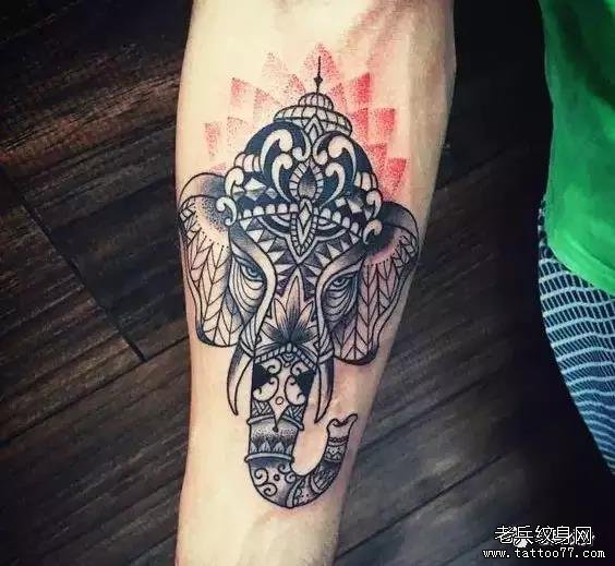 纹身素材第501期——象神