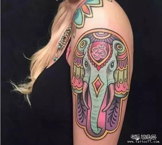 纹身素材第501期——象神