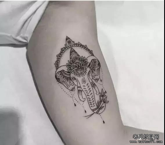 纹身素材第501期——象神