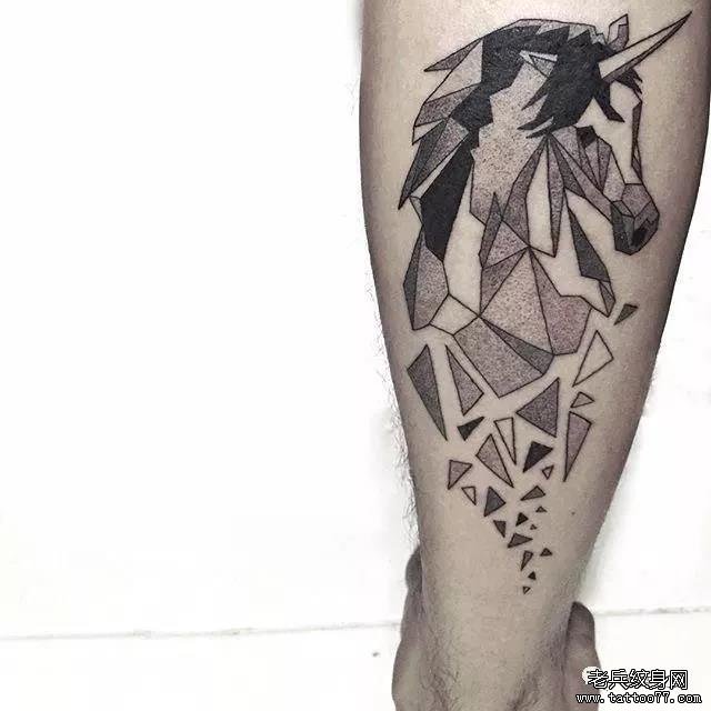 纹身素材第510期——独角兽