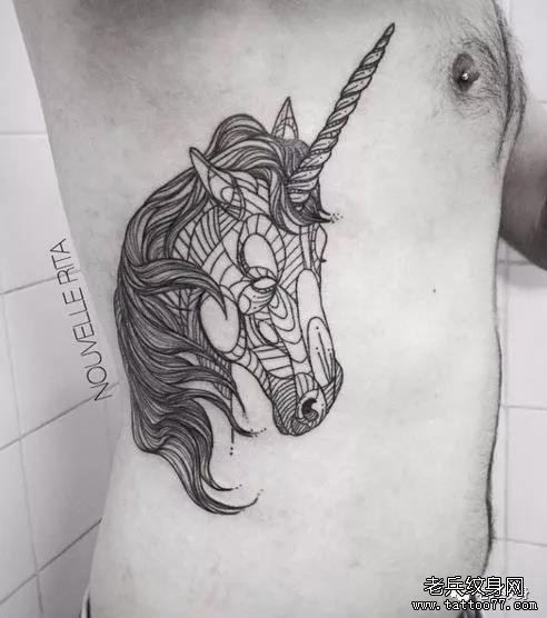 纹身素材第510期——独角兽