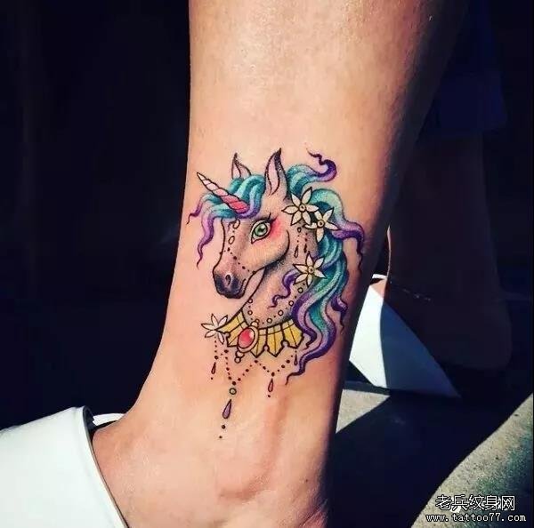 纹身素材第510期——独角兽