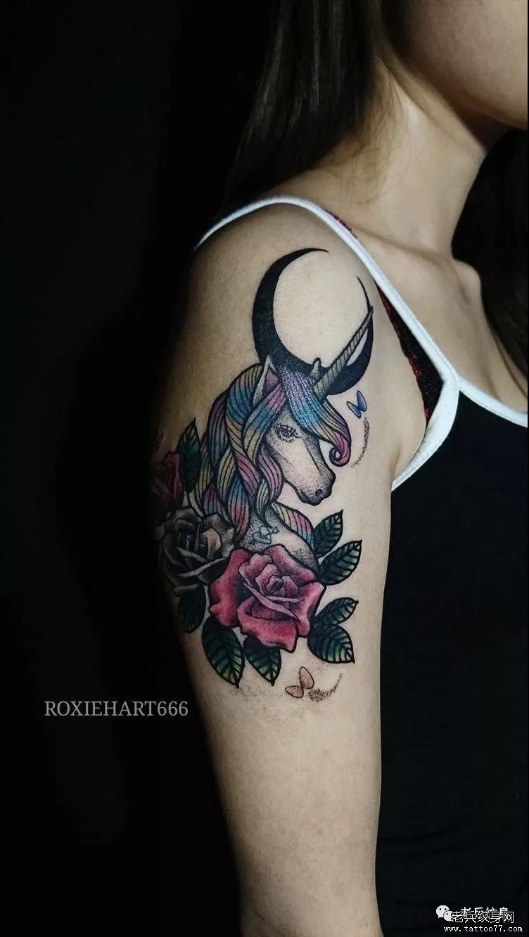 纹身素材第510期——独角兽