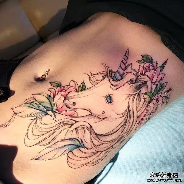 纹身素材第510期——独角兽