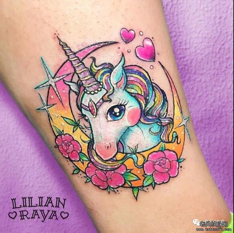 纹身素材第510期——独角兽