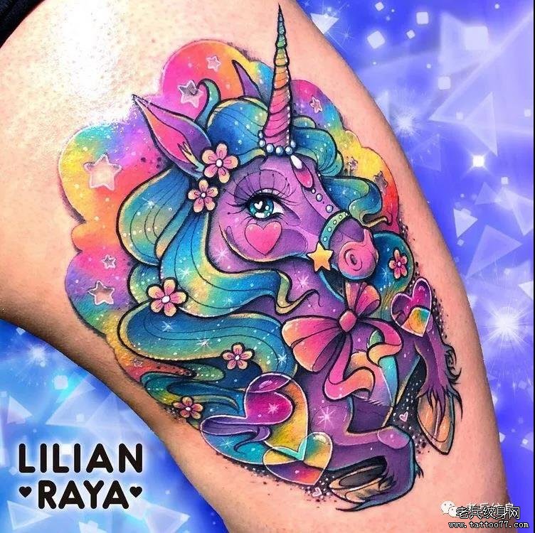 纹身素材第510期——独角兽