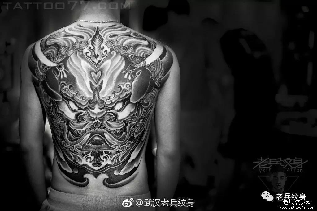 我爱你,胜过爱自我——老兵纹身【男生满背】作品欣赏