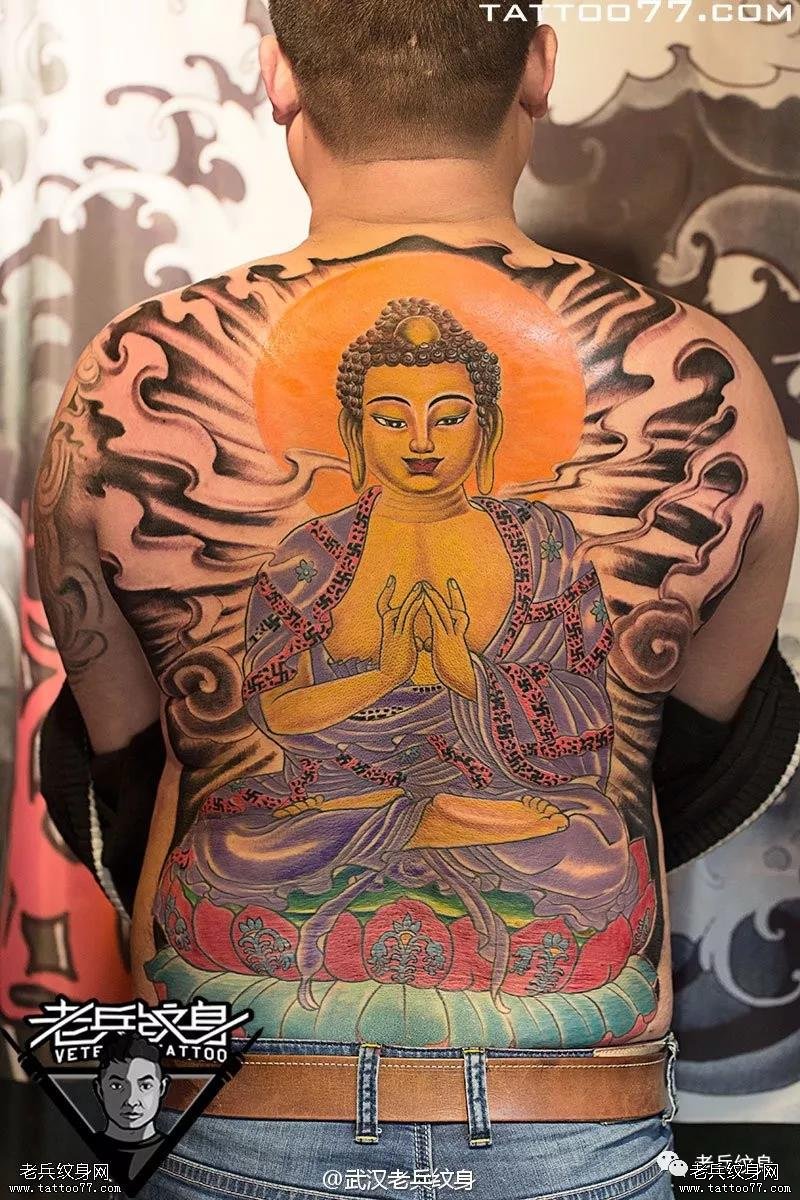 我爱你,胜过爱自我——老兵纹身【男生满背】作品欣赏