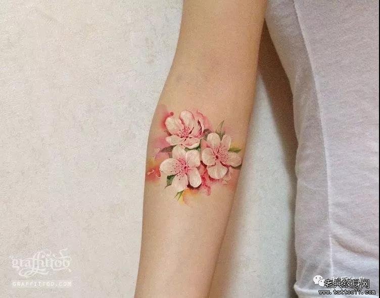 纹身素材第515期——桃花