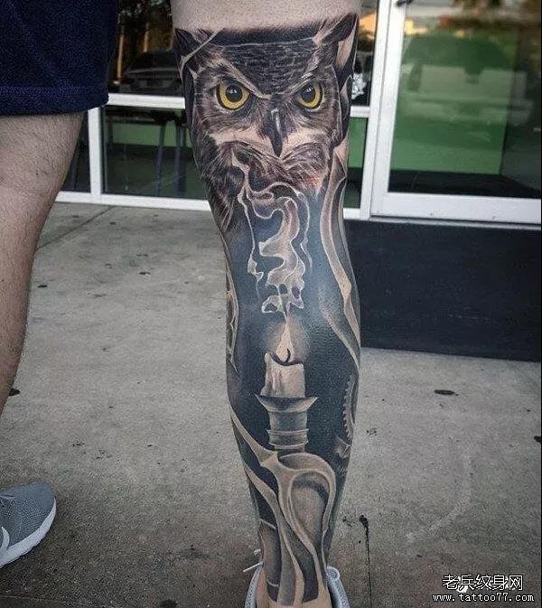 纹身素材第516期——男生花腿