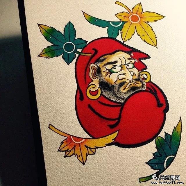 纹身素材第517期——日式达摩手稿