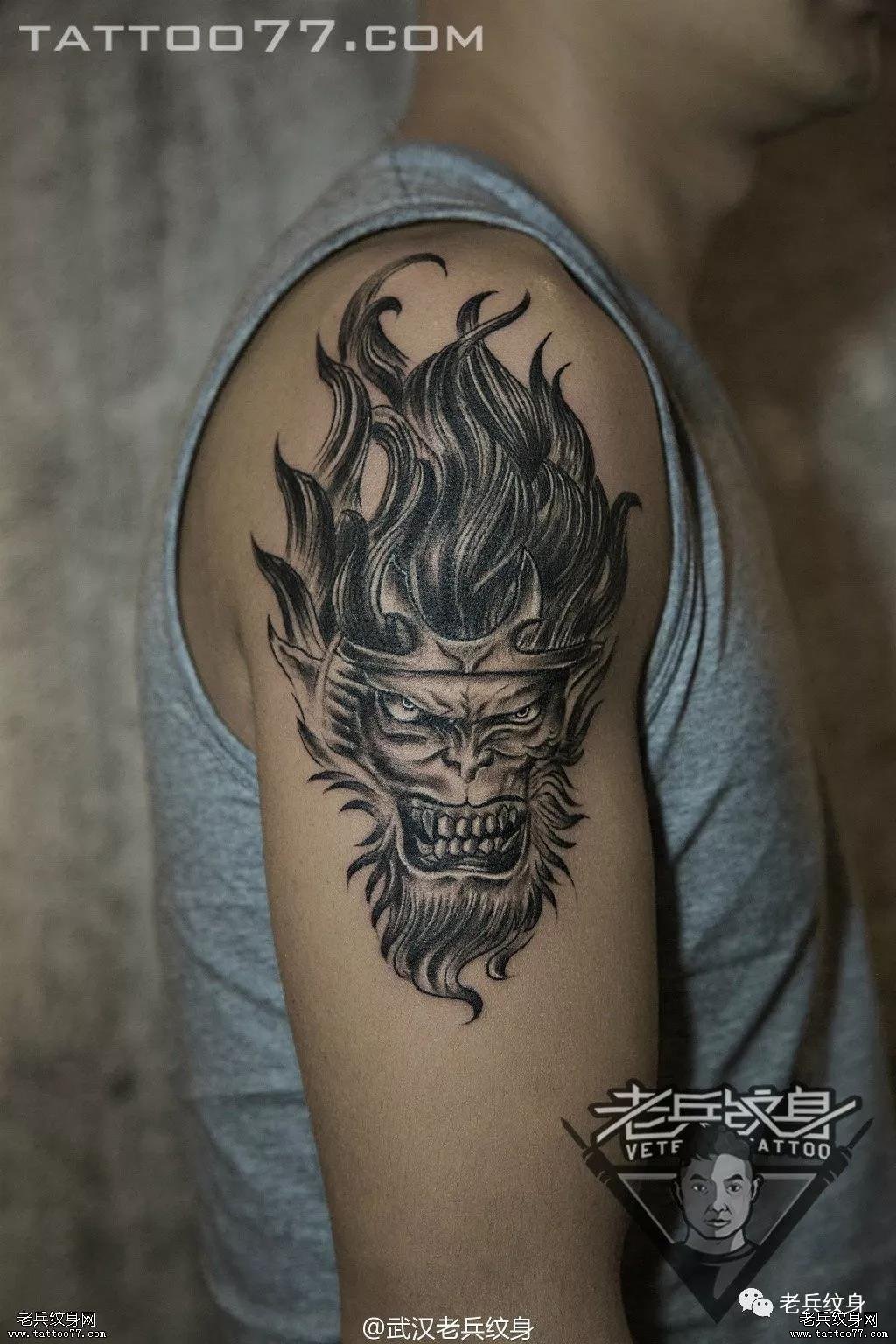 无论是小清新,亦或是浓墨重彩,你都是我最喜欢的模样——老兵纹身打造【孙悟空】作品赏析