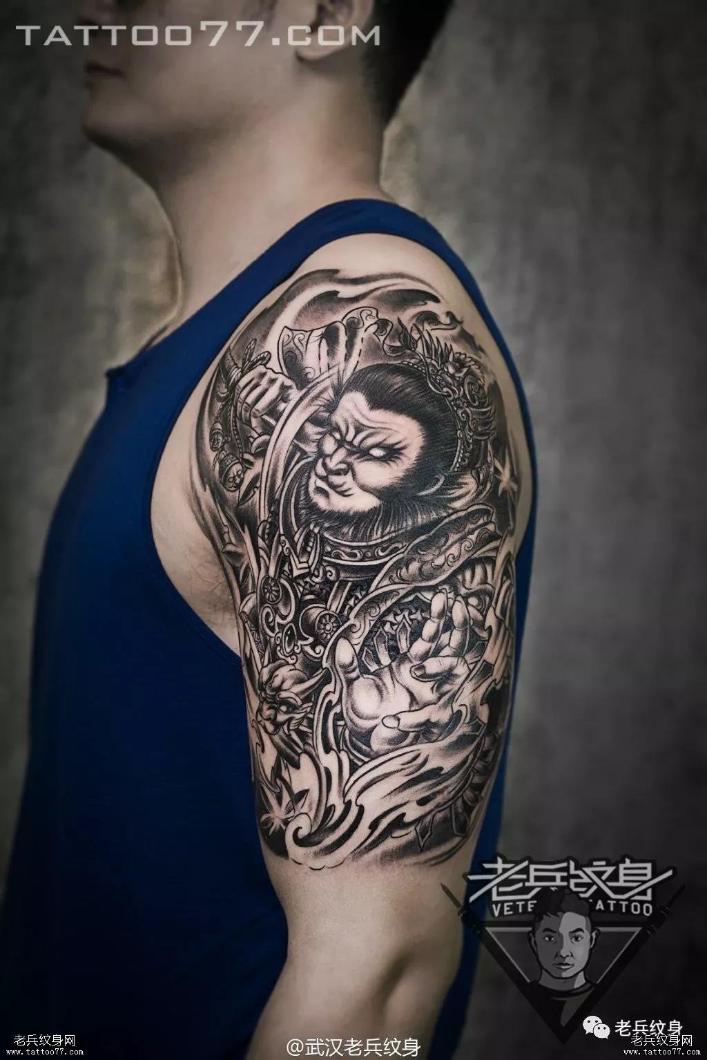 无论是小清新,亦或是浓墨重彩,你都是我最喜欢的模样——老兵纹身打造【孙悟空】作品赏析