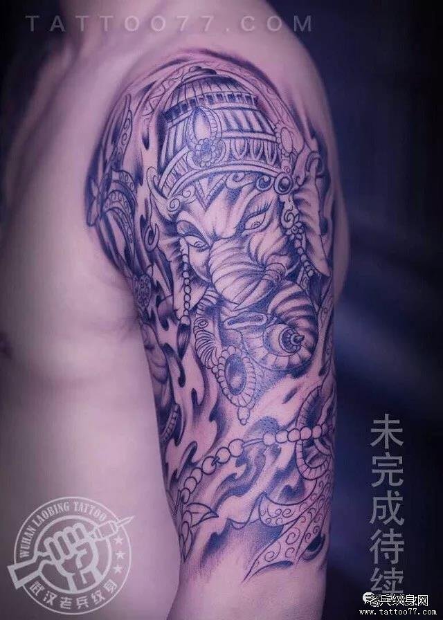 不要短暂的温存,只要一世的陪伴——老兵纹身店内【半臂】作品欣赏