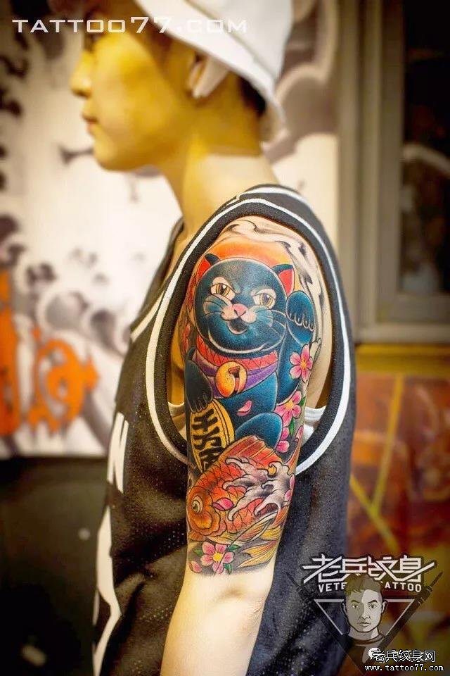 不要短暂的温存,只要一世的陪伴——老兵纹身店内【半臂】作品欣赏
