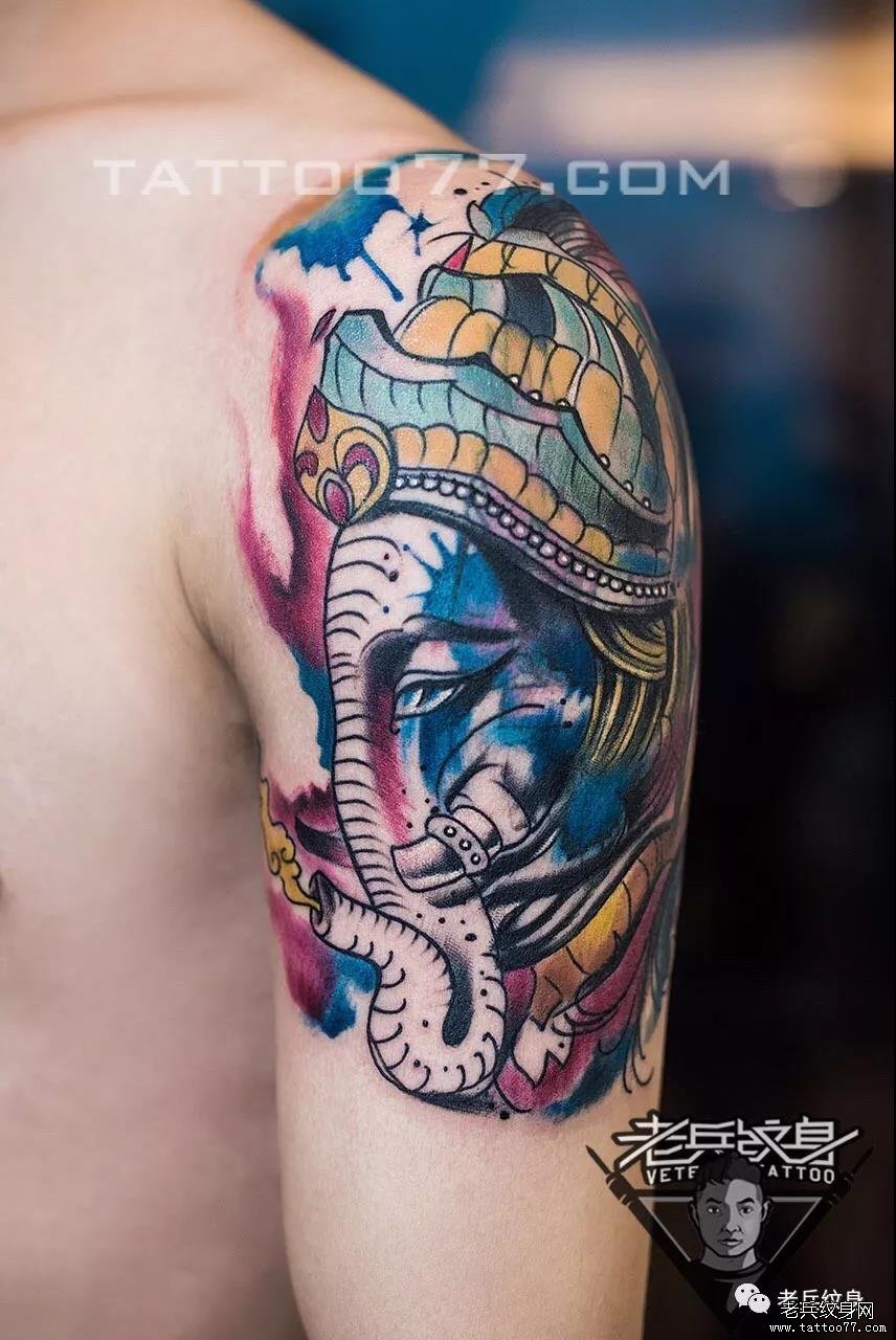 不要短暂的温存,只要一世的陪伴——老兵纹身店内【半臂】作品欣赏