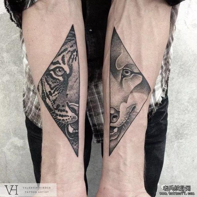 纹身素材第521期——对称美