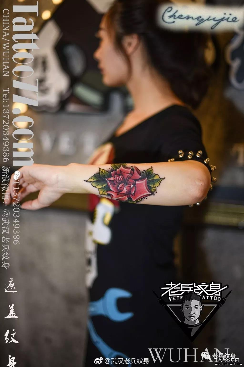 后海有树的院子,夏代有工的玉。此时此刻的云,二十来岁的你——老兵店内【女生小臂】作品欣赏