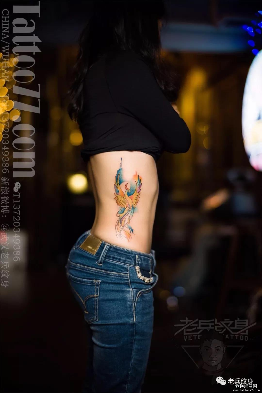 生命里的所有时光,都因为你而变得多彩——老兵纹身兵哥【侧腰】作品欣赏