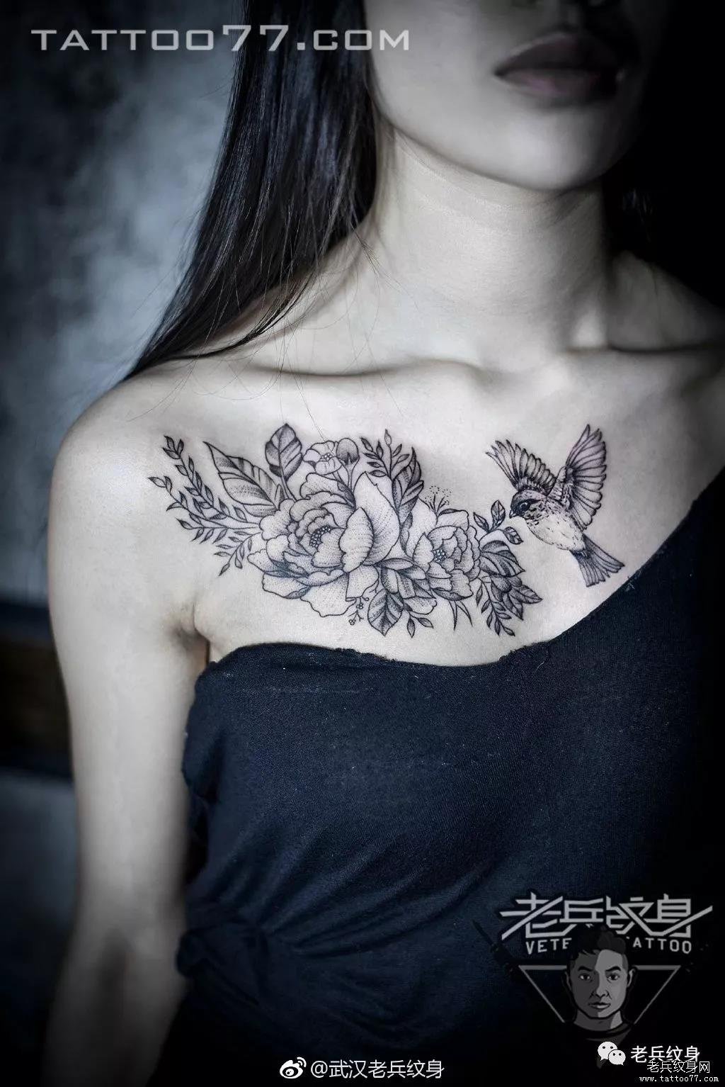 你会不会突然想到某个人,某件事,然后就傻傻的笑了——老兵店内【女生花胸】作品欣赏。